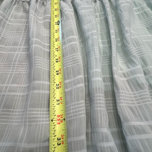 New Nasty Gal Light Green Long Sleeve Tiered Dress - Picture 7 of 8